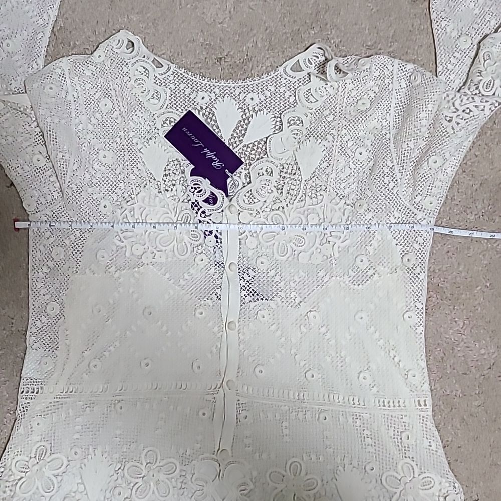 Ralph Lauren Purple Label Lace Top XL - Picture 14 of 16